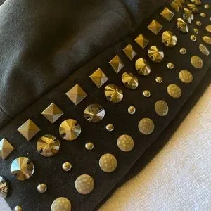 Miu Miu suede beanie hat with stones and embellishments Miu Miu | Accessories | Miu Miu Suede Beanie Hat With Stones  main image 2